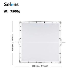 Selens Butterfly Tête Cadre de Diffuseur - 5x5 (150x150cm)